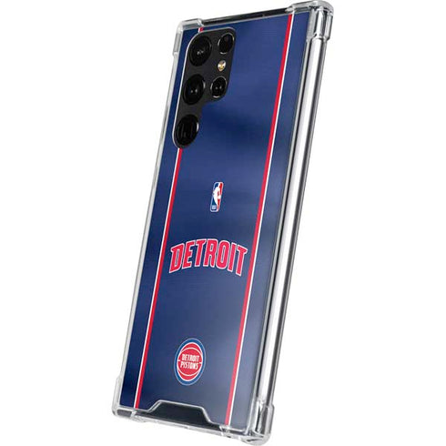 NBA Detroit Pistons Jersey Galaxy S24 Ultra Clear Case